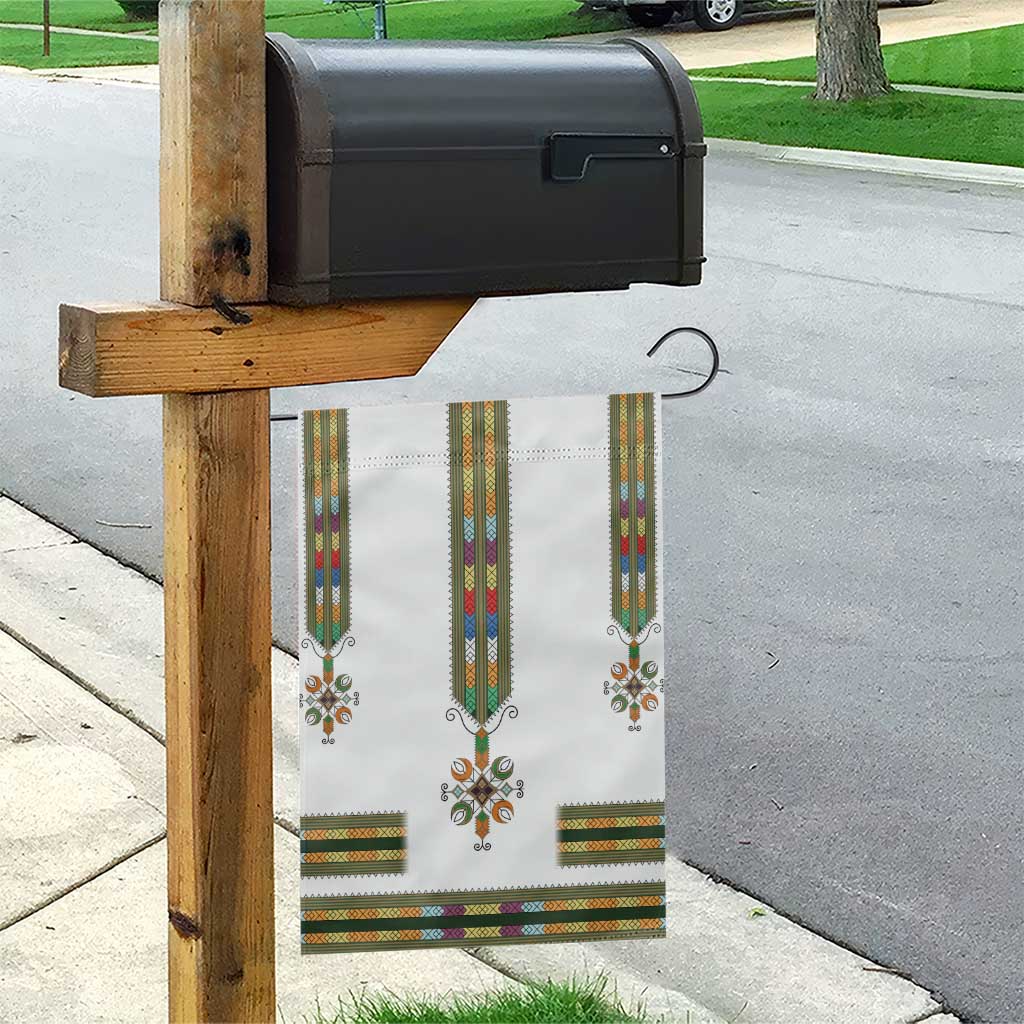 Ethiopia Garden Flag Ethiopian Traditional Habesha Style LT15