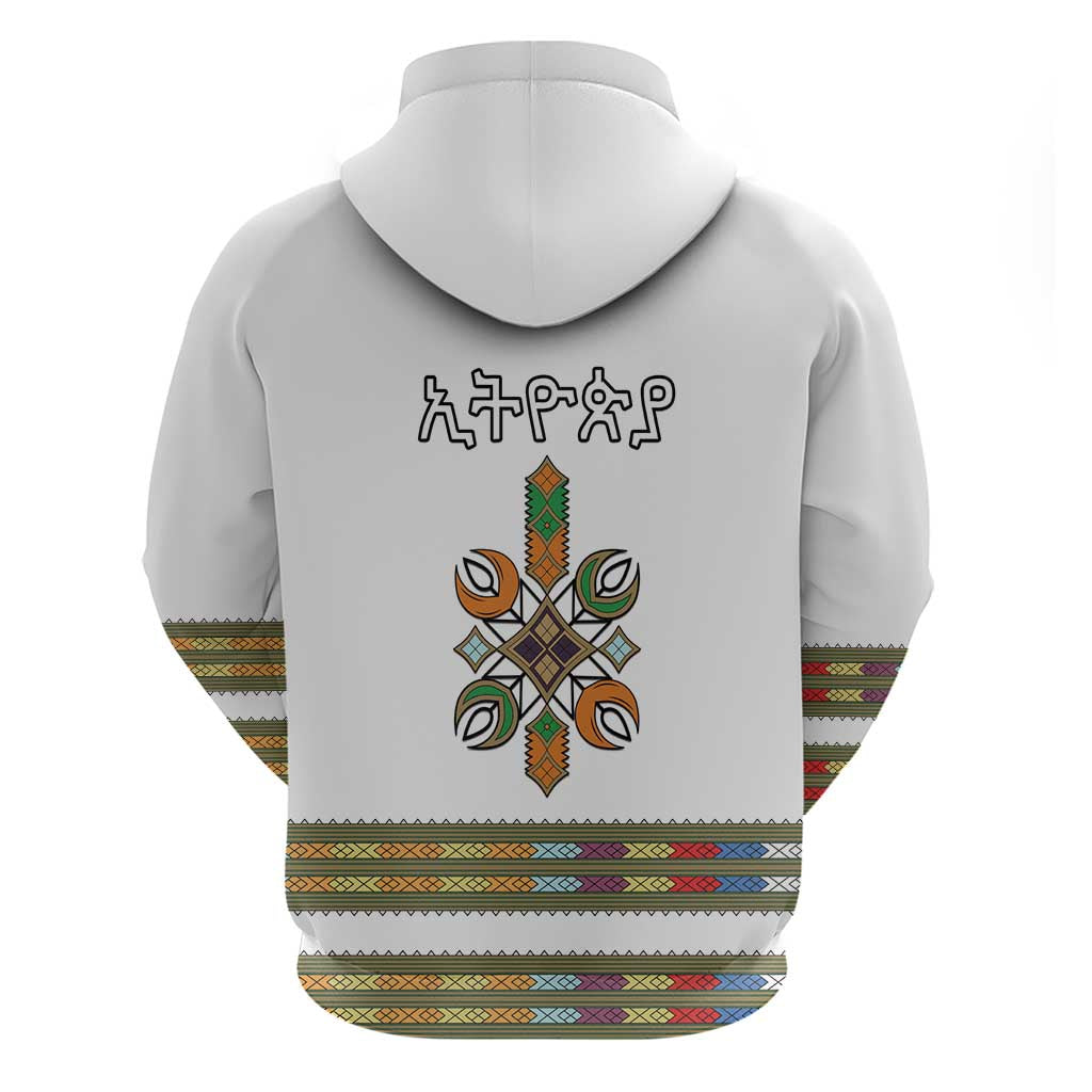 Ethiopian Traditional Habesha Costume Hoodie Cross With Tilet Pattern LT15