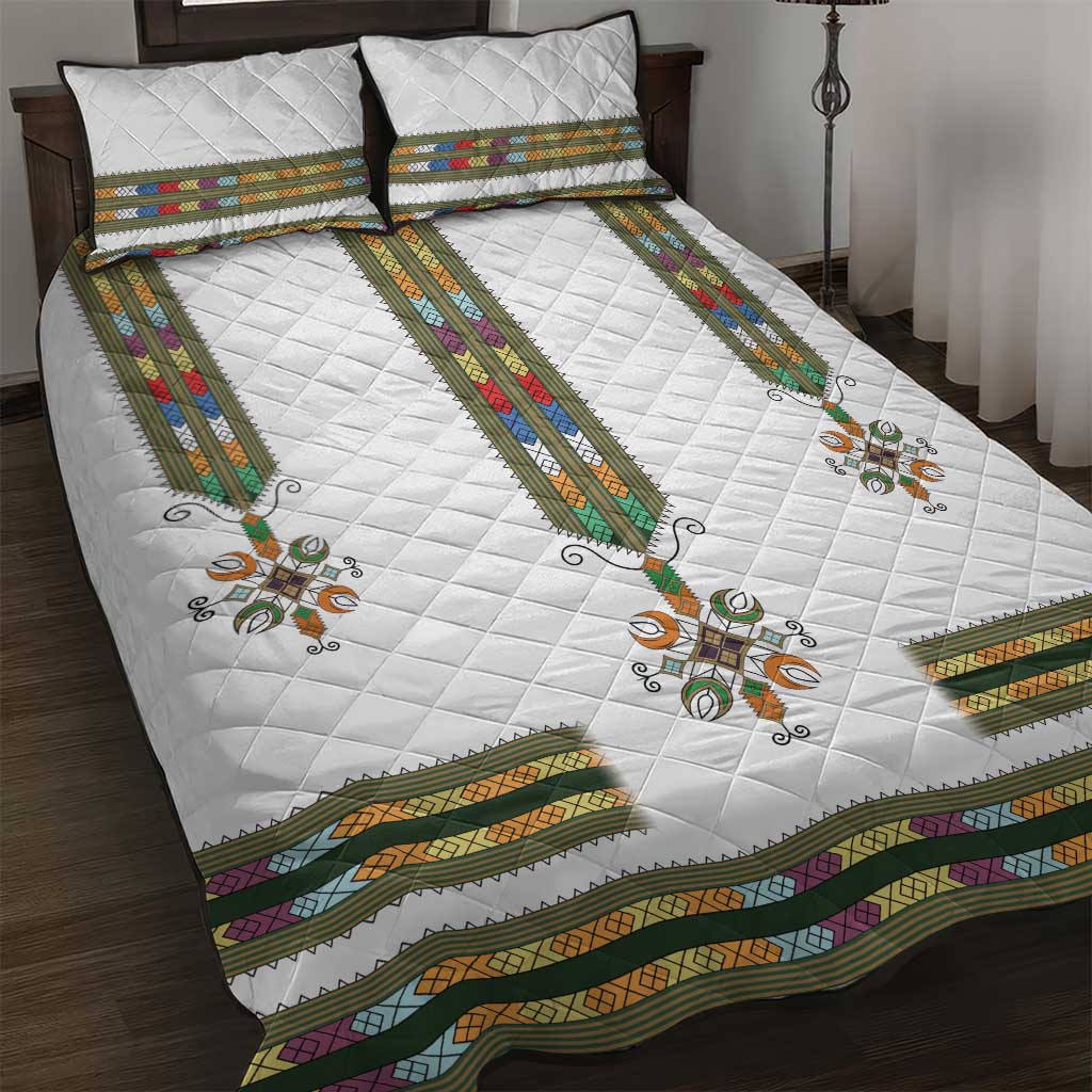 Ethiopia Quilt Bed Set Ethiopian Traditional Habesha Style LT15