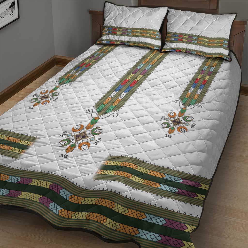 Ethiopia Quilt Bed Set Ethiopian Traditional Habesha Style LT15
