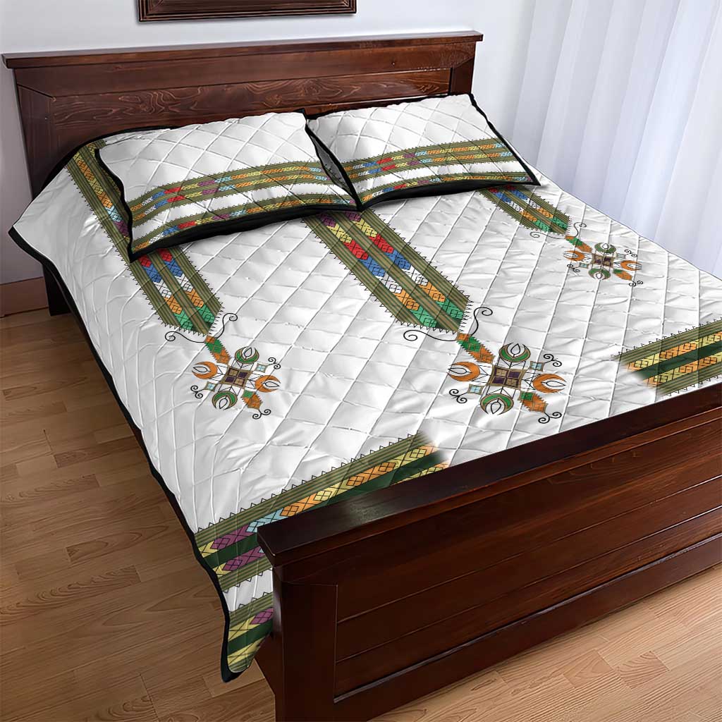Ethiopia Quilt Bed Set Ethiopian Traditional Habesha Style LT15
