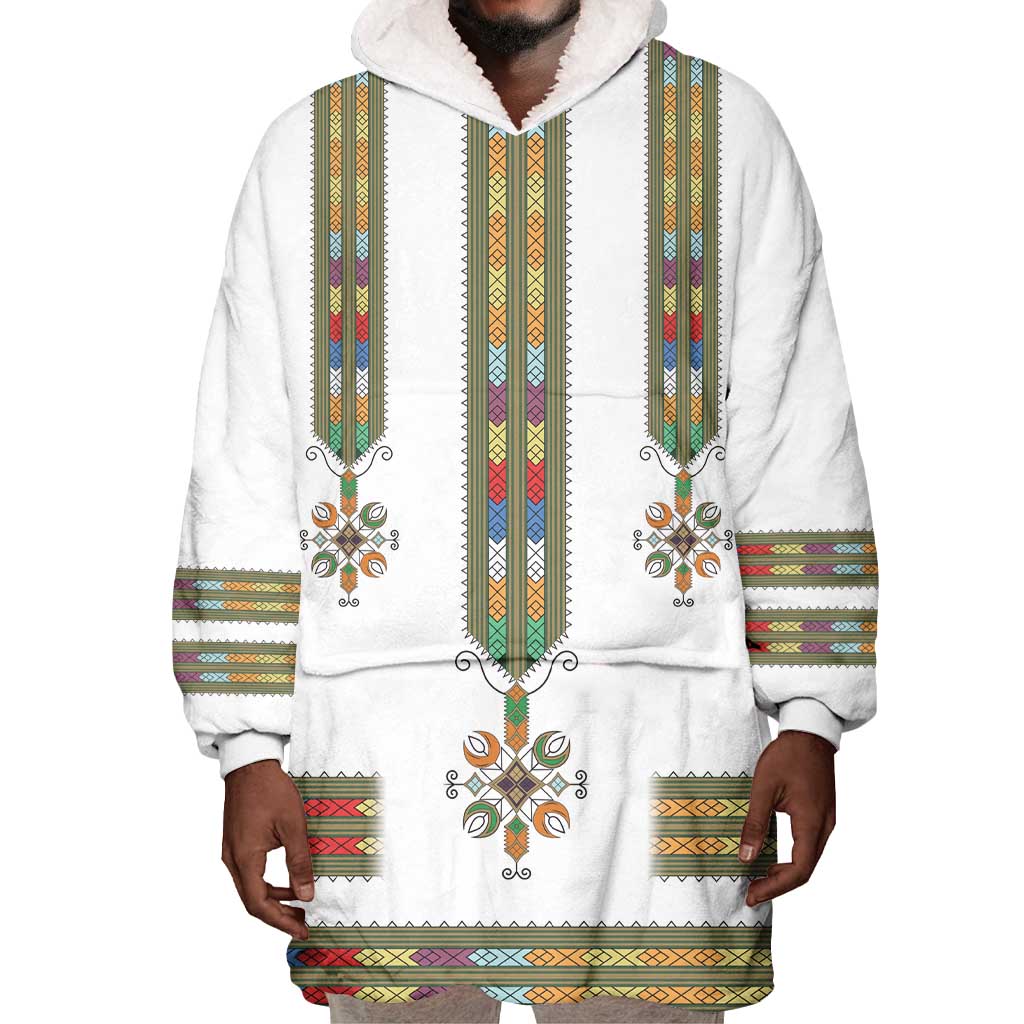 Ethiopia Wearable Blanket Hoodie Ethiopian Traditional Habesha Style LT15