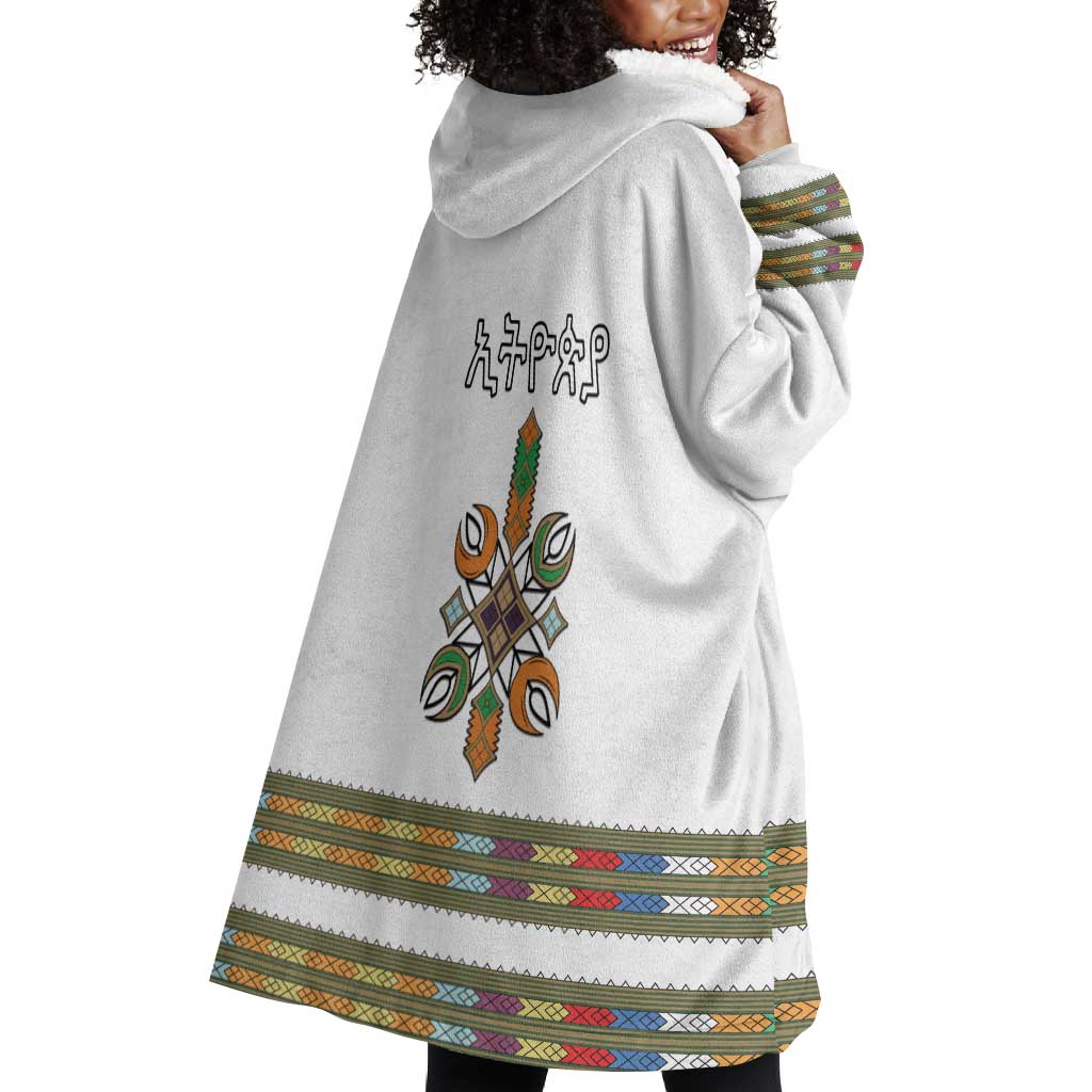 Ethiopia Wearable Blanket Hoodie Ethiopian Traditional Habesha Style LT15