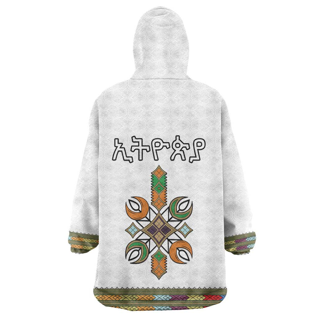Ethiopia Wearable Blanket Hoodie Ethiopian Traditional Habesha Style LT15