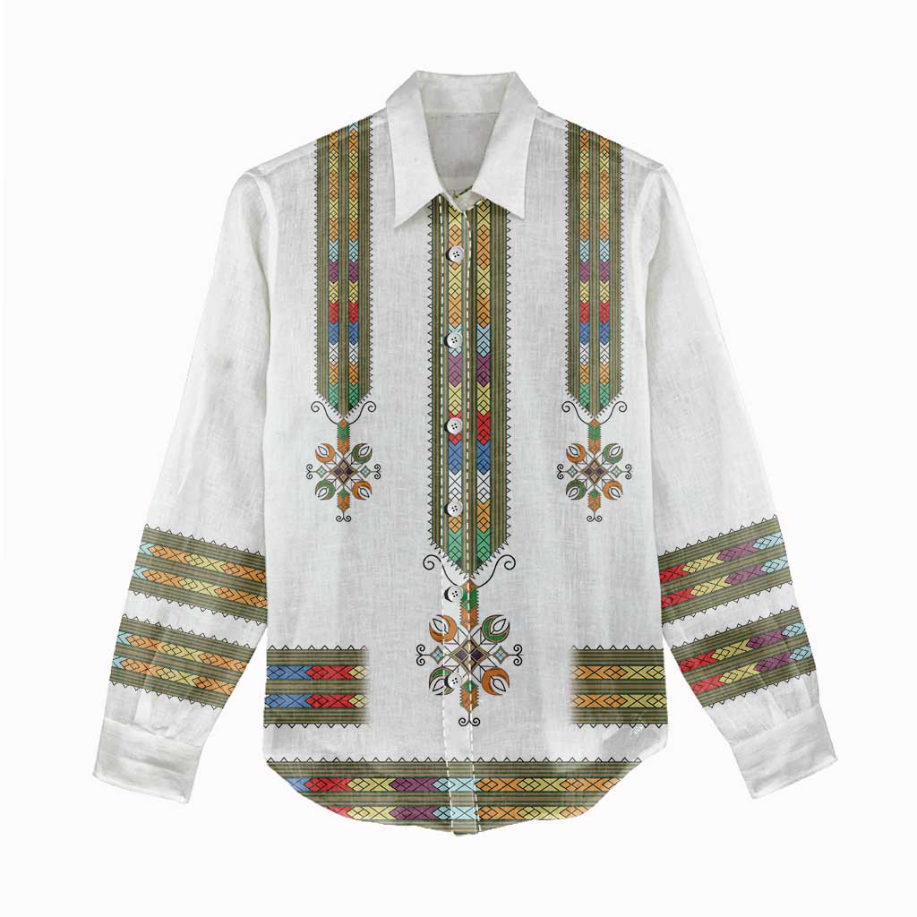 Ethiopia Women Casual Shirt Ethiopian Traditional Habesha Style LT15