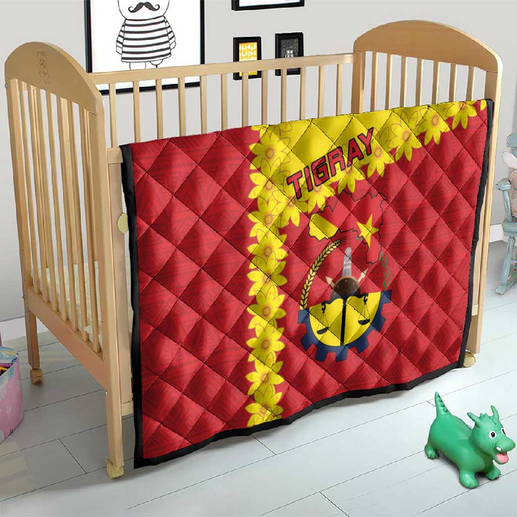 Tigray Ethiopia Quilt Tigray Seal With Flag Map - African Pattern LT15