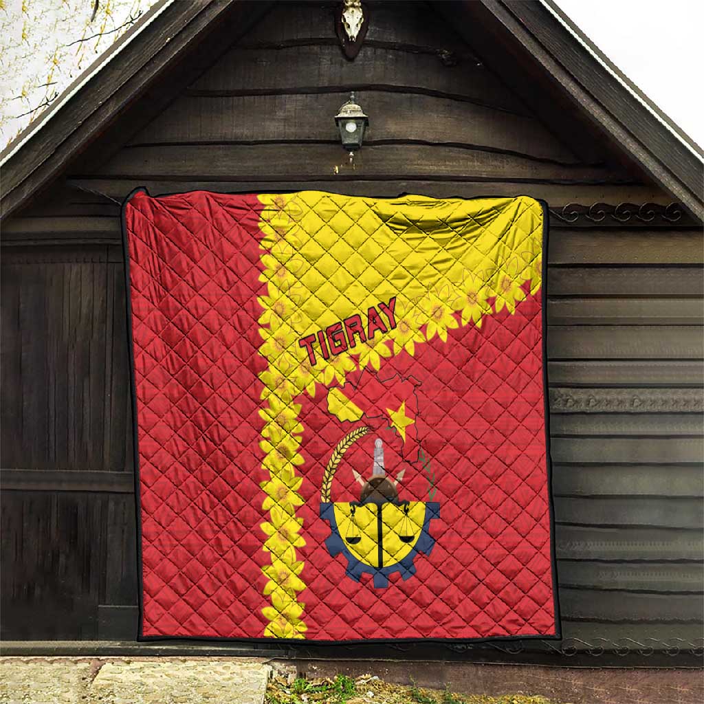 Tigray Ethiopia Quilt Tigray Seal With Flag Map - African Pattern LT15