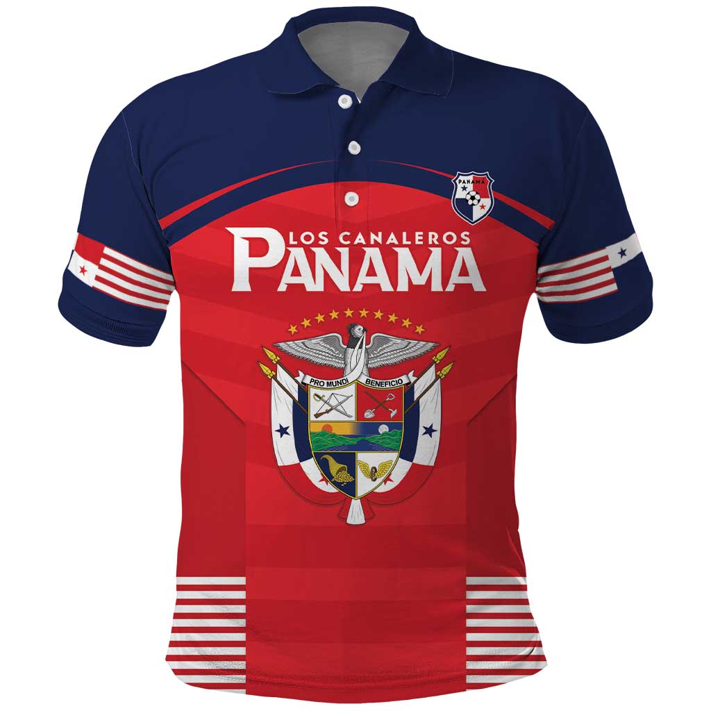 Custom Panama Football Polo Shirt Go Los Canaleros Go LT15