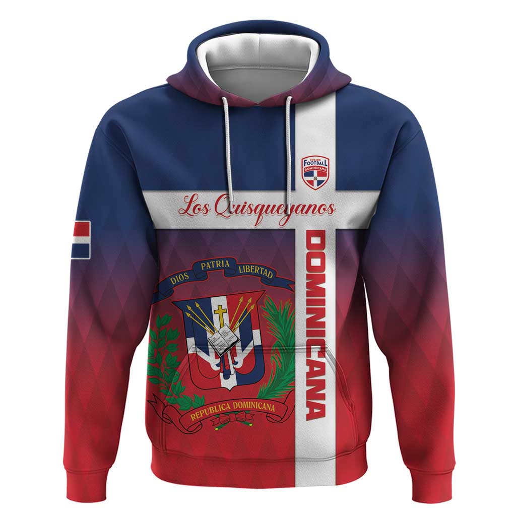 Custom Dominican Republic Football Hoodie Come On Los Quisqueyanos LT15