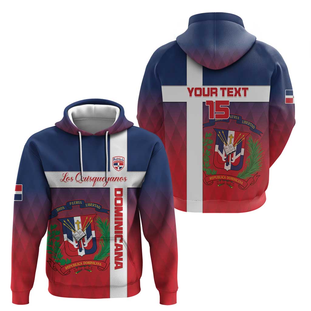 Custom Dominican Republic Football Hoodie Come On Los Quisqueyanos LT15