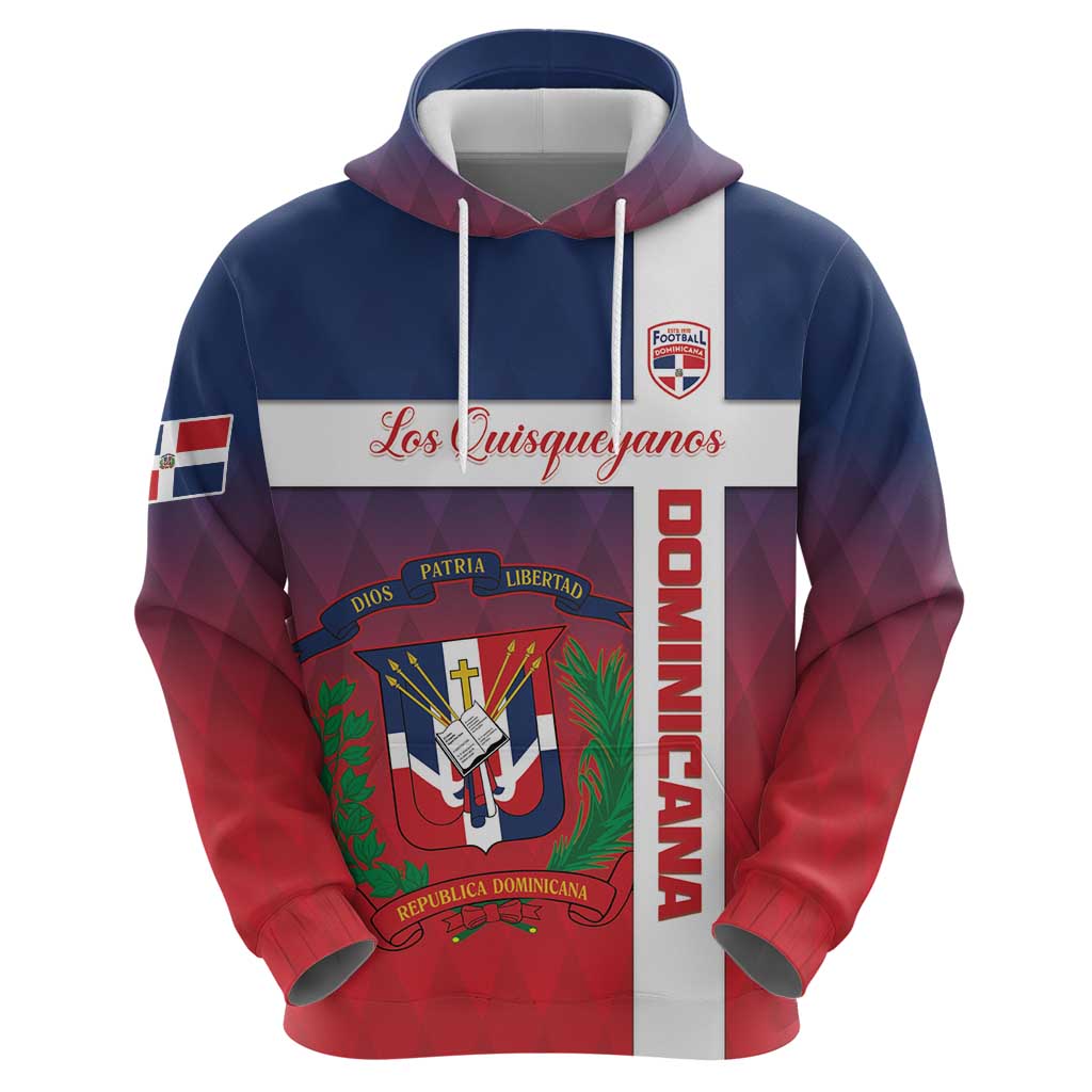 Custom Dominican Republic Football Hoodie Come On Los Quisqueyanos LT15