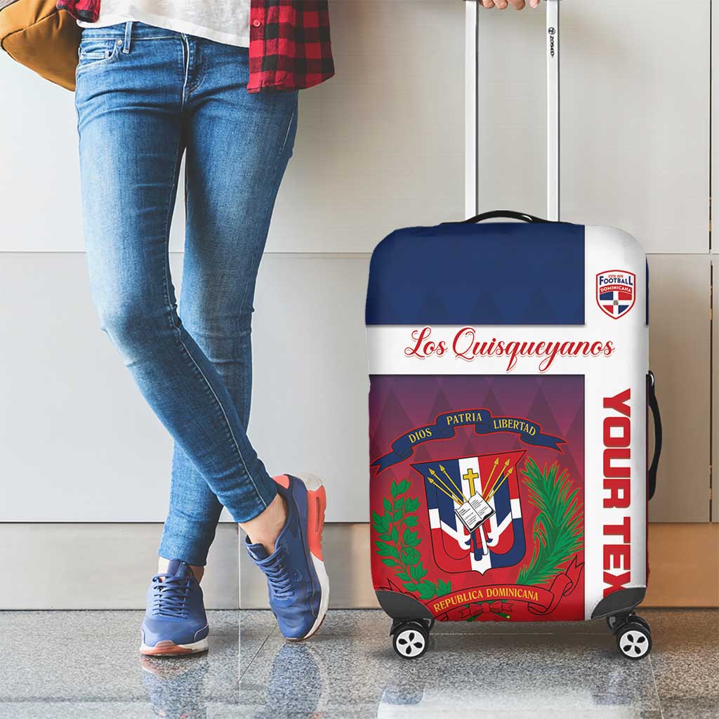 Custom Dominican Republic Football Luggage Cover Come On Los Quisqueyanos LT15
