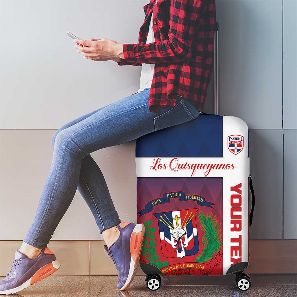 Custom Dominican Republic Football Luggage Cover Come On Los Quisqueyanos LT15