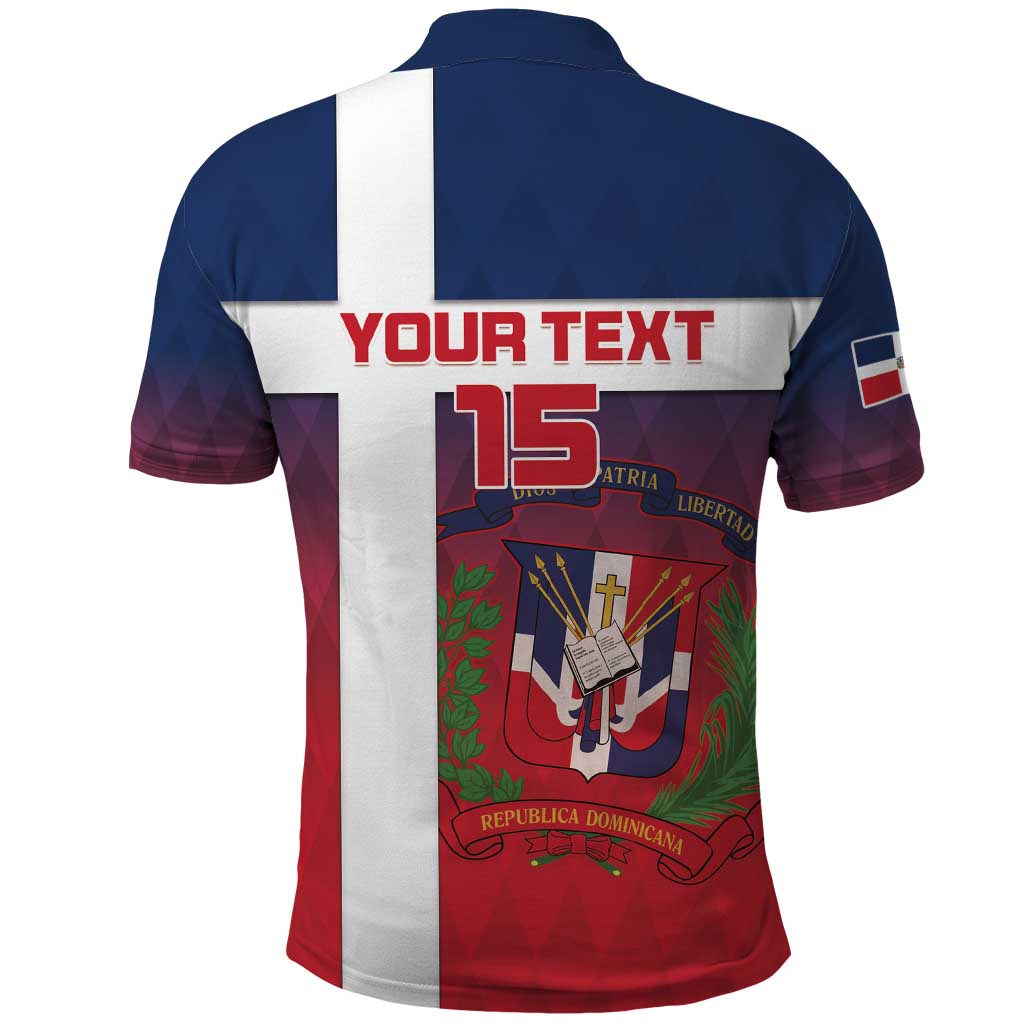 Custom Dominican Republic Football Polo Shirt Come On Los Quisqueyanos LT15