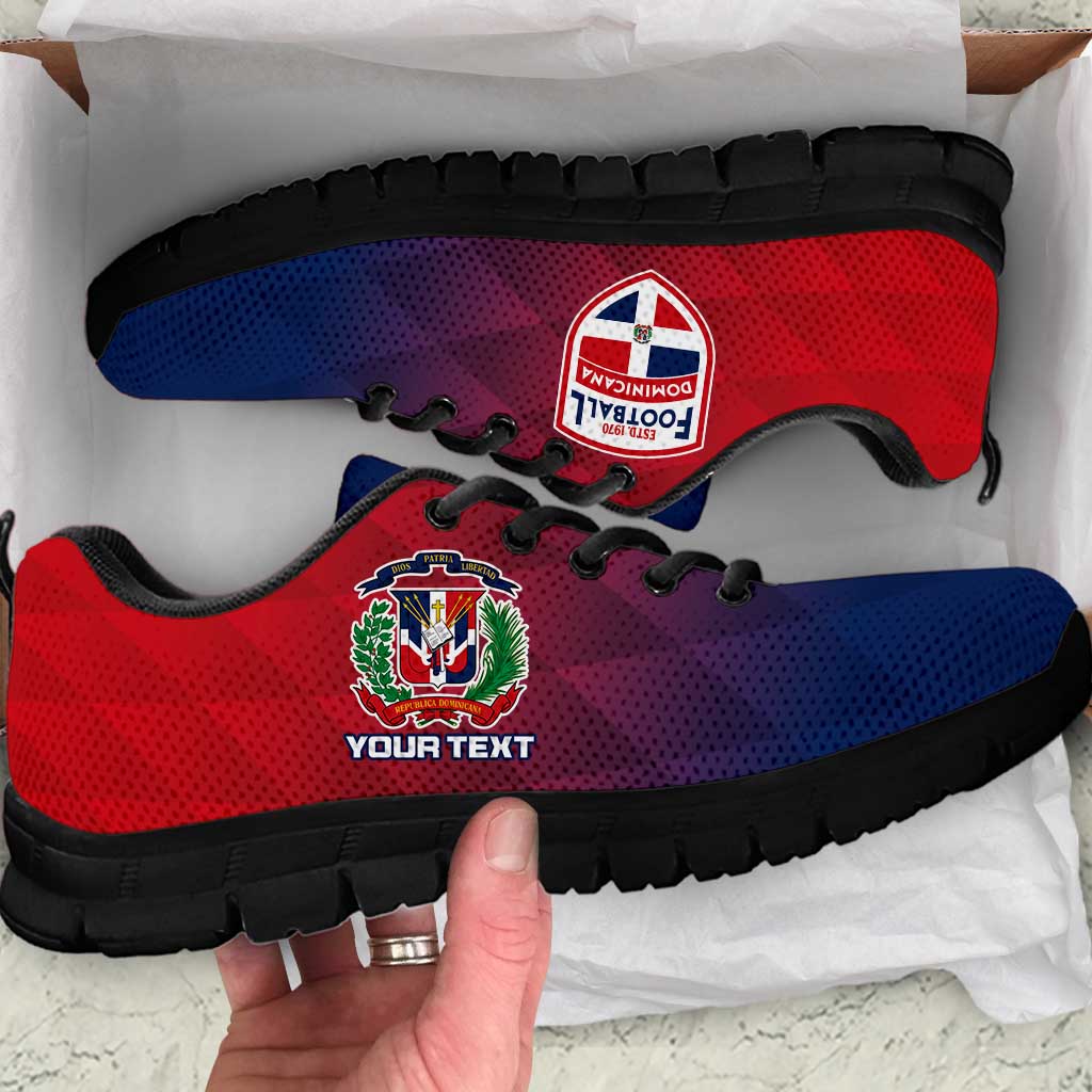 Personalised Dominican Republic Football Sneakers Come On Los Quisqueyanos LT15