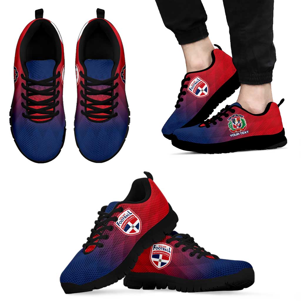 Personalised Dominican Republic Football Sneakers Come On Los Quisqueyanos LT15