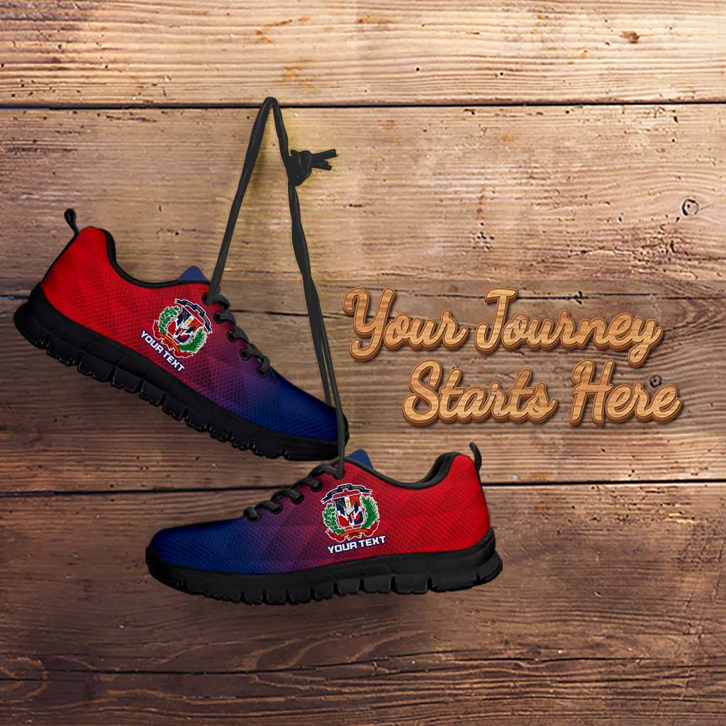 Personalised Dominican Republic Football Sneakers Come On Los Quisqueyanos LT15