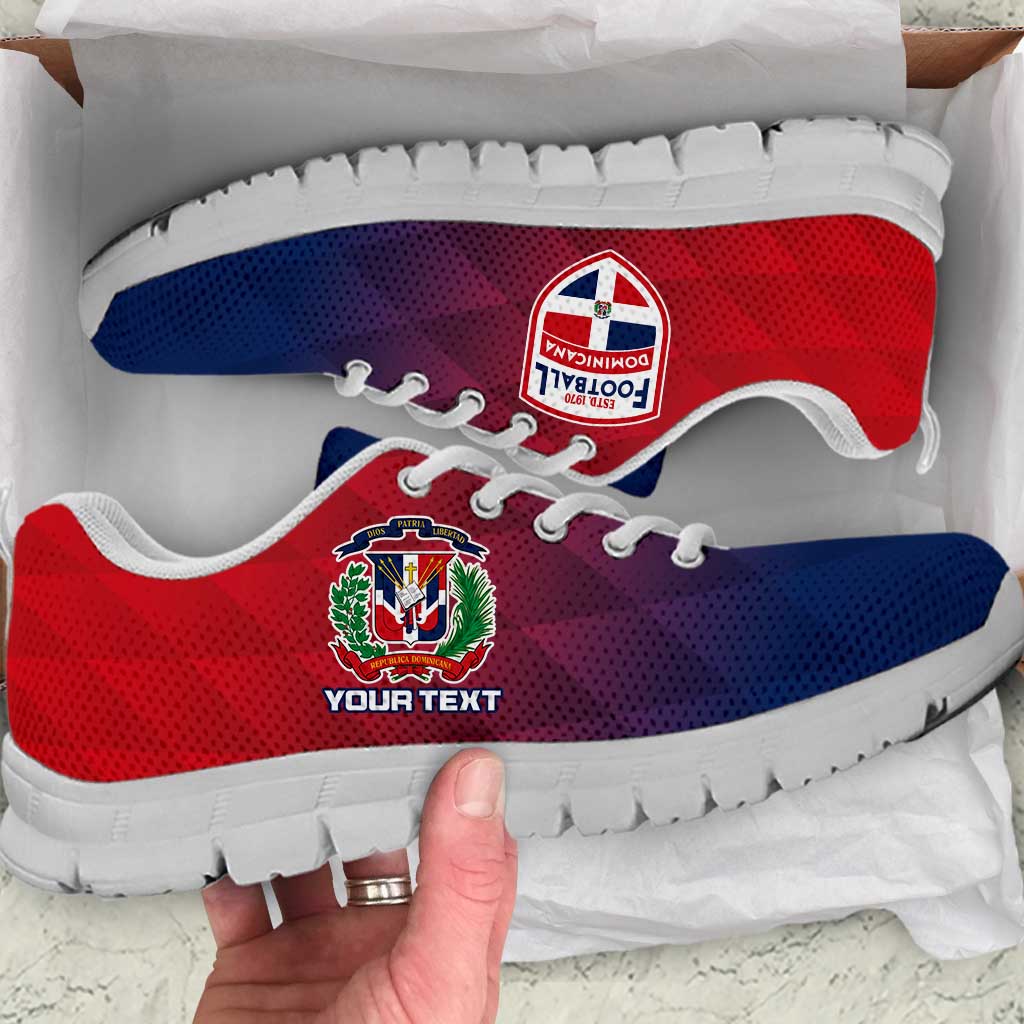 Personalised Dominican Republic Football Sneakers Come On Los Quisqueyanos LT15