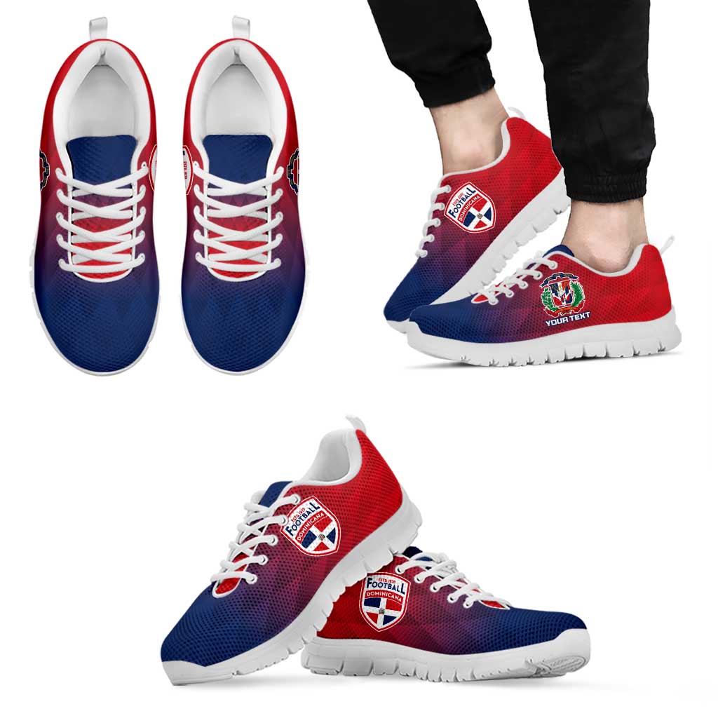 Personalised Dominican Republic Football Sneakers Come On Los Quisqueyanos LT15