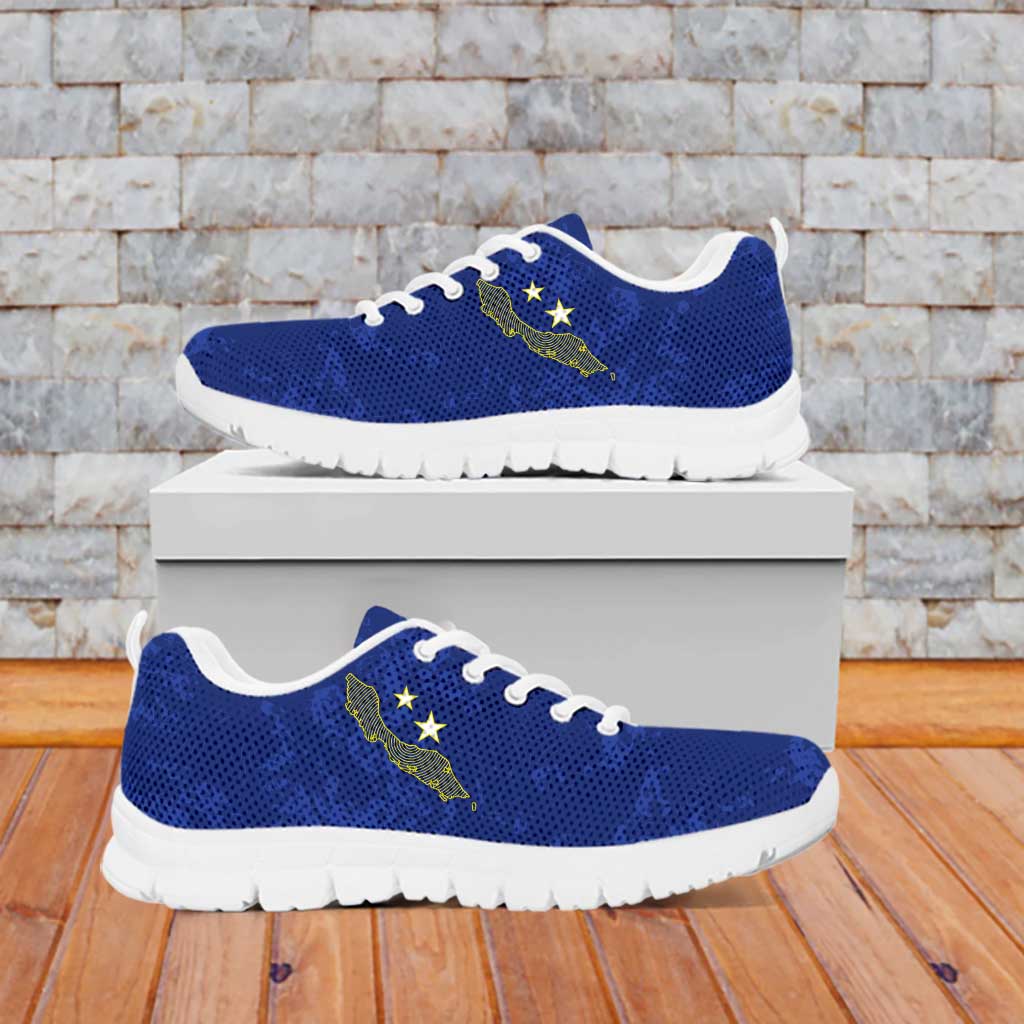 Custom Curacao Football Sneakers Go La Familia Azul LT15