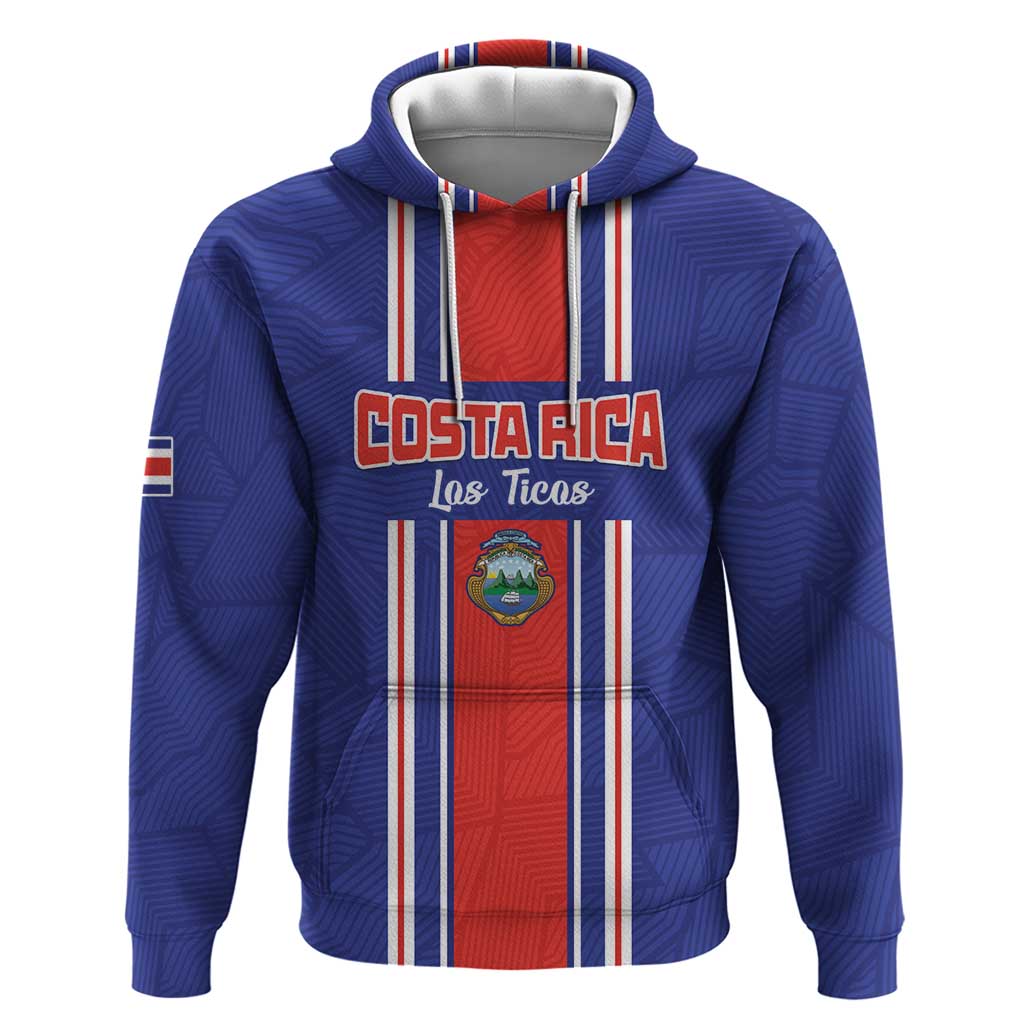 Custom Costa Rica Football Hoodie Vamos Ticos! LT15