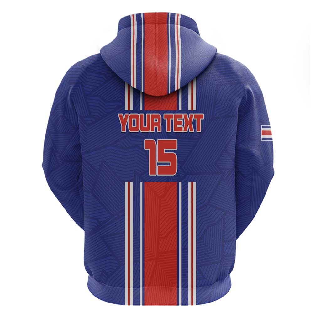Custom Costa Rica Football Hoodie Vamos Ticos! LT15