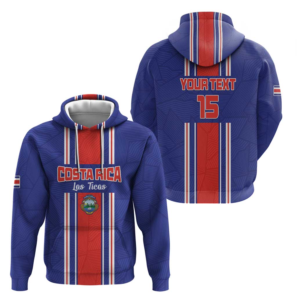 Custom Costa Rica Football Hoodie Vamos Ticos! LT15