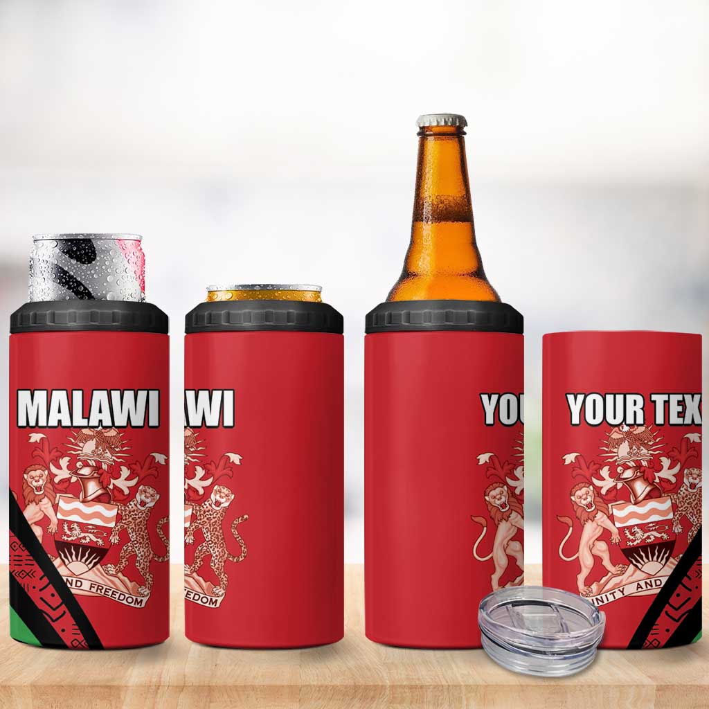 Custom Malawi Cricket 4 in 1 Can Cooler Tumbler Go Champions Dziko la Malawi LT15