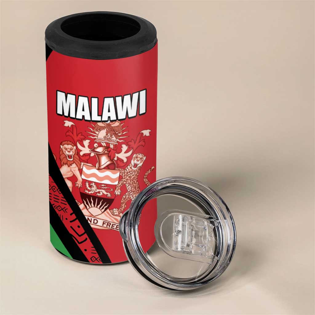Custom Malawi Cricket 4 in 1 Can Cooler Tumbler Go Champions Dziko la Malawi LT15