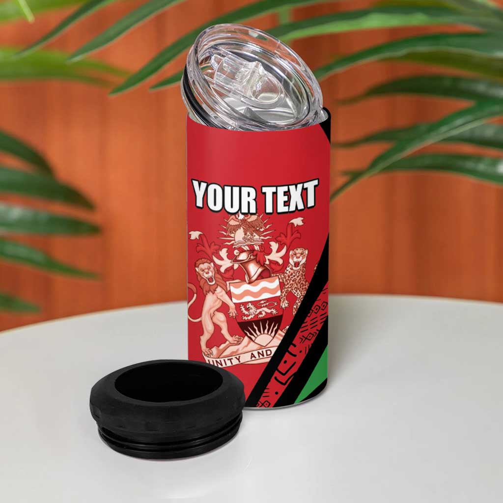 Custom Malawi Cricket 4 in 1 Can Cooler Tumbler Go Champions Dziko la Malawi LT15