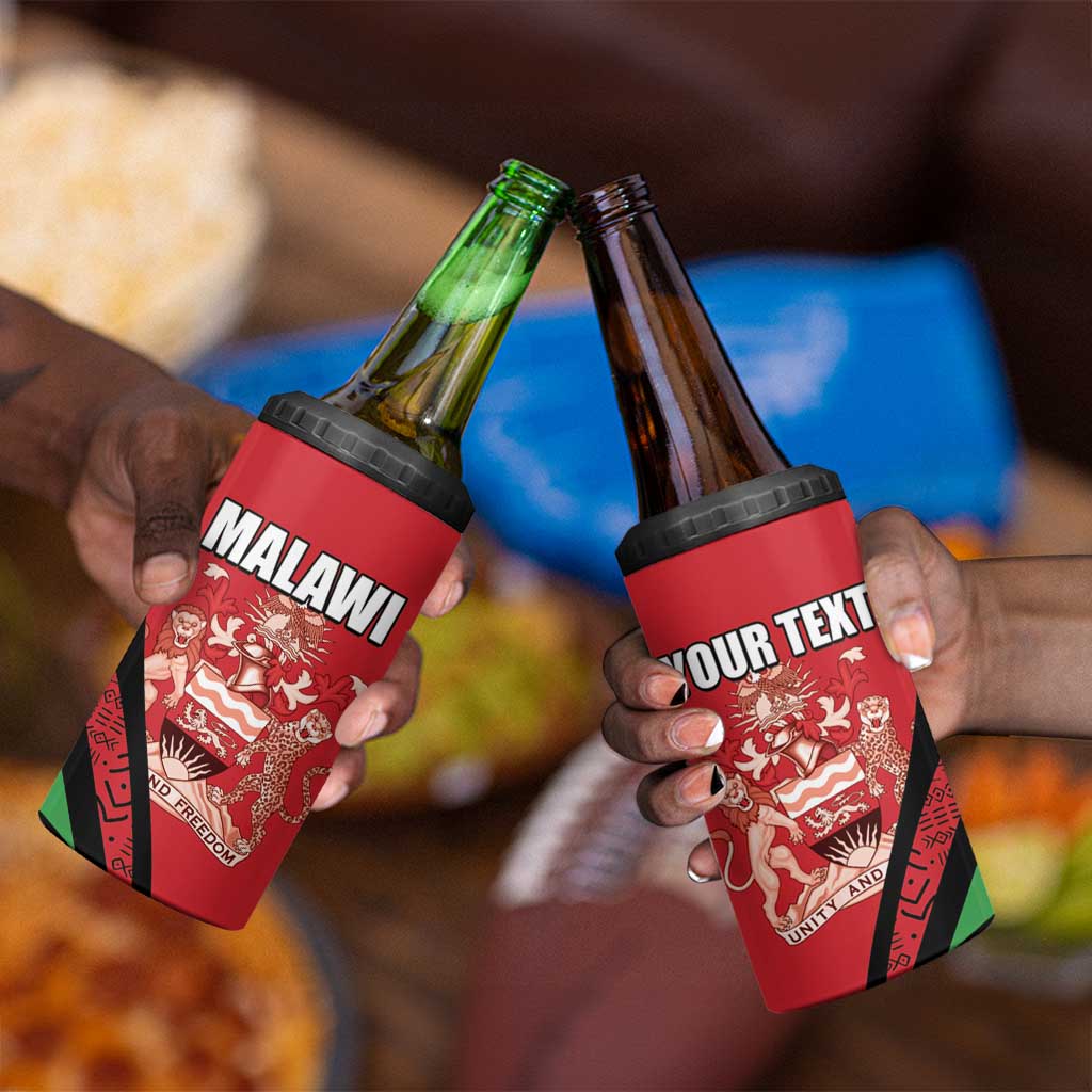 Custom Malawi Cricket 4 in 1 Can Cooler Tumbler Go Champions Dziko la Malawi LT15