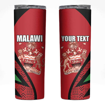 Custom Malawi Cricket Skinny Tumbler Go Champions Dziko la Malawi LT15