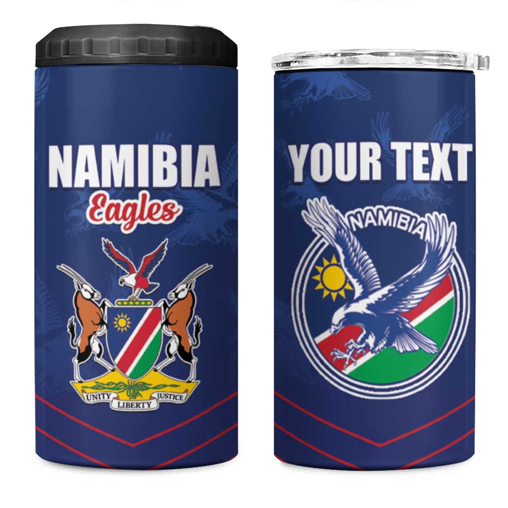 Custom Namibia Cricket 4 in 1 Can Cooler Tumbler Go Champions LT15