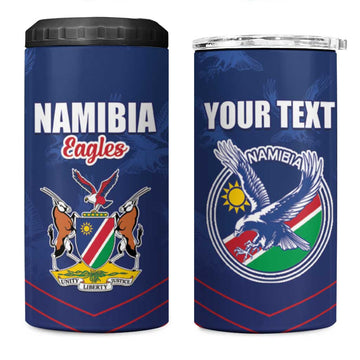Custom Namibia Cricket 4 in 1 Can Cooler Tumbler Go Champions LT15