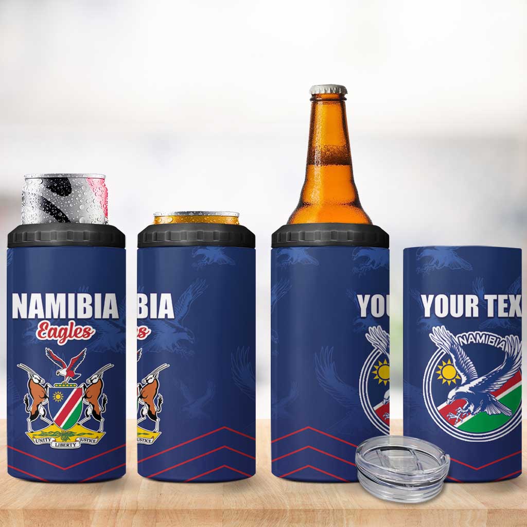 Custom Namibia Cricket 4 in 1 Can Cooler Tumbler Go Champions LT15