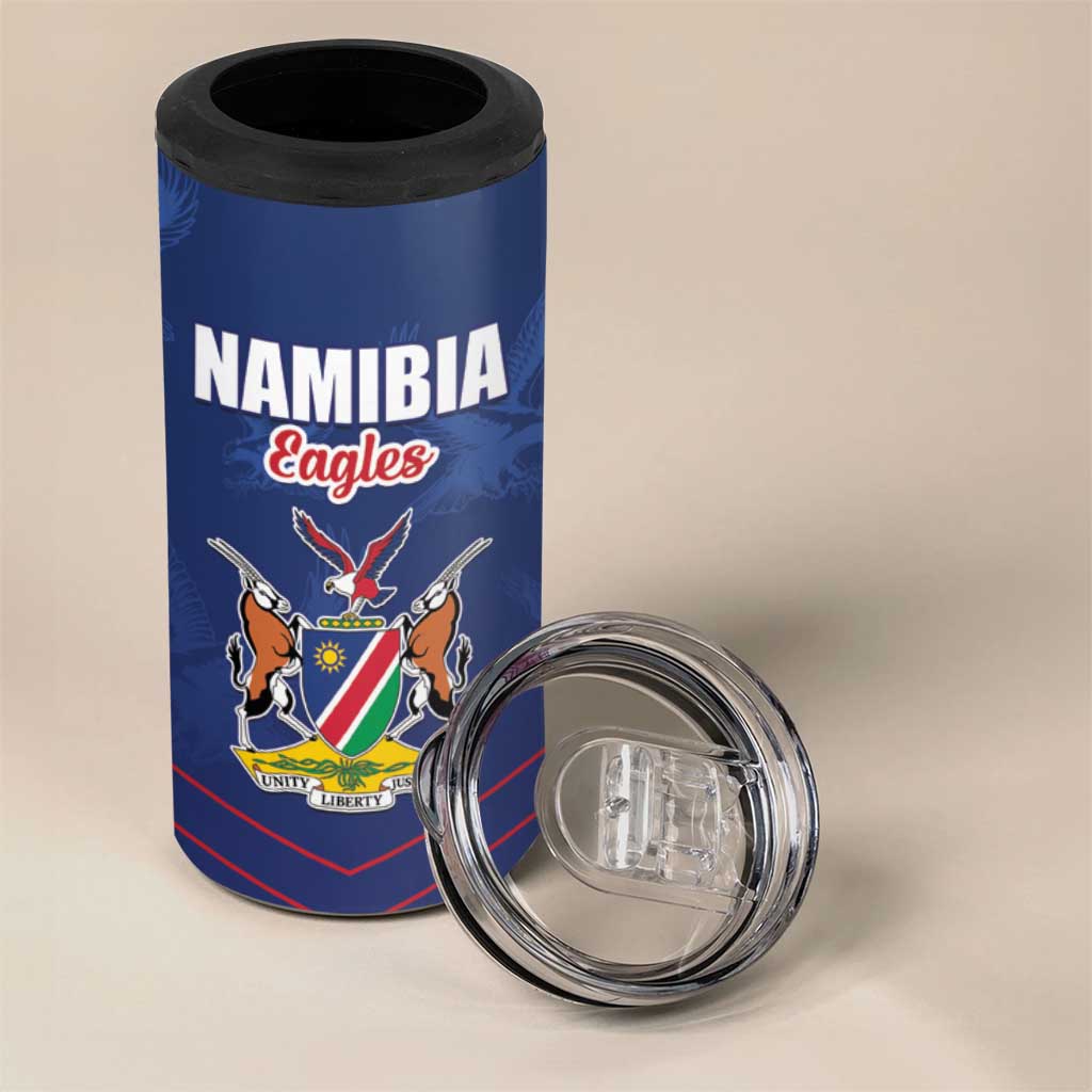 Custom Namibia Cricket 4 in 1 Can Cooler Tumbler Go Champions LT15