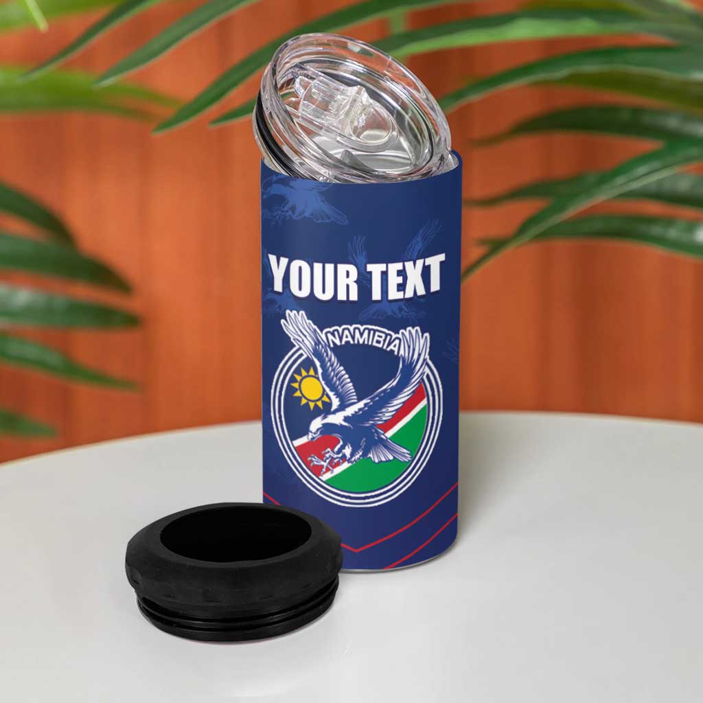 Custom Namibia Cricket 4 in 1 Can Cooler Tumbler Go Champions LT15