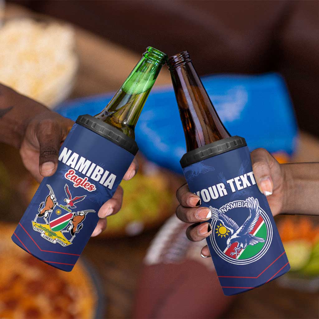 Custom Namibia Cricket 4 in 1 Can Cooler Tumbler Go Champions LT15