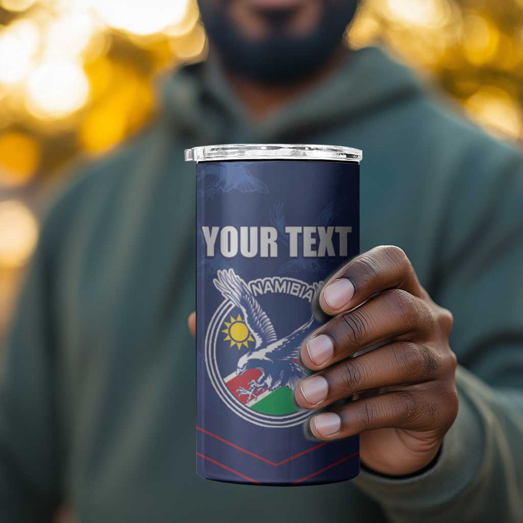 Custom Namibia Cricket 4 in 1 Can Cooler Tumbler Go Champions LT15