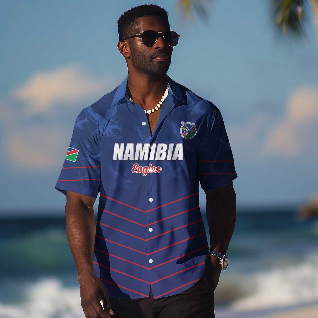Custom Namibia Cricket Hawaiian Shirt Go Champions LT15