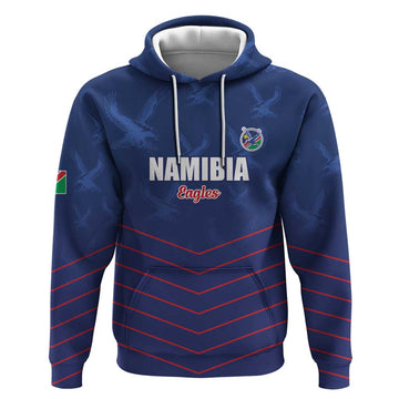 Custom Namibia Cricket Hoodie Go Eagles Go LT15