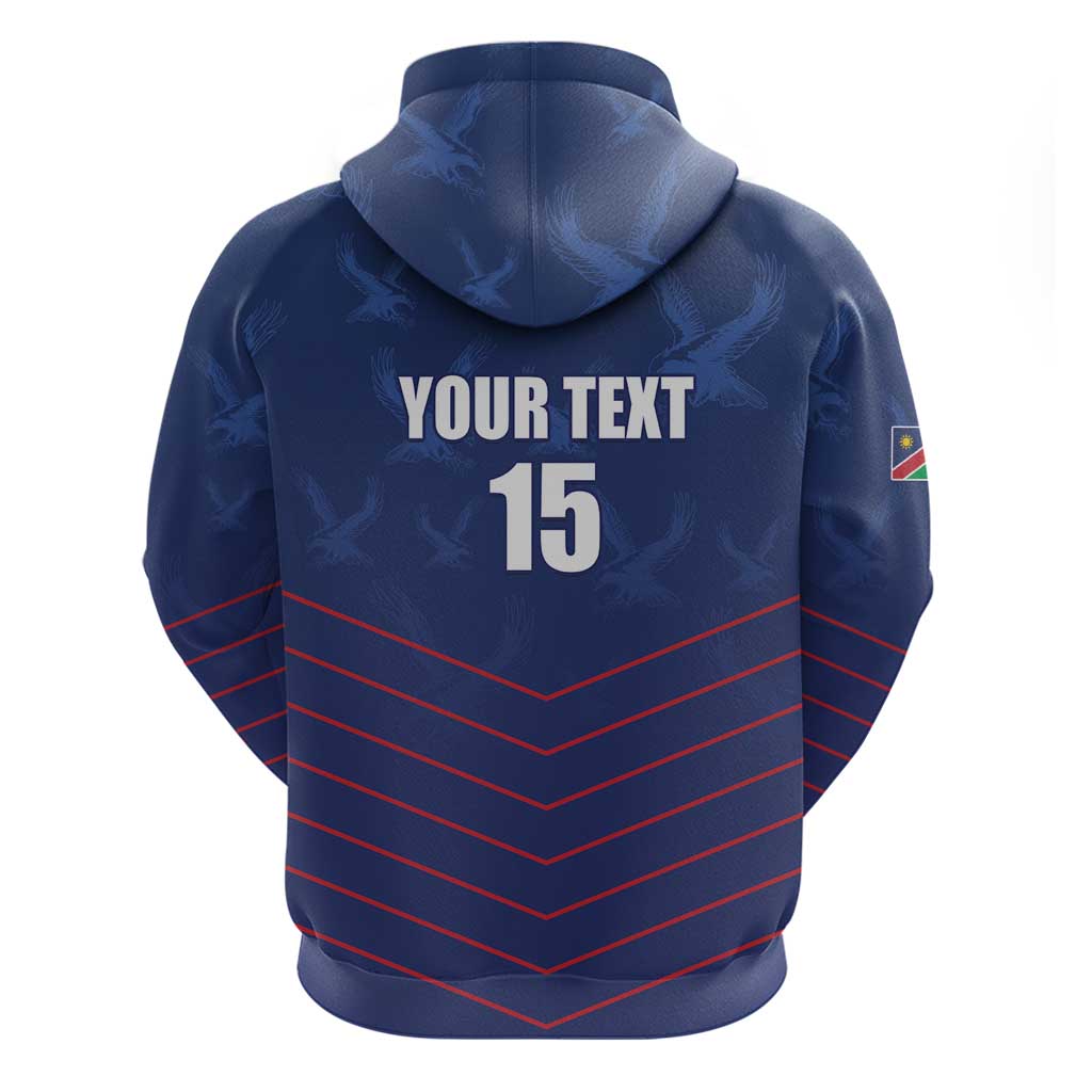 Custom Namibia Cricket Hoodie Go Eagles Go LT15