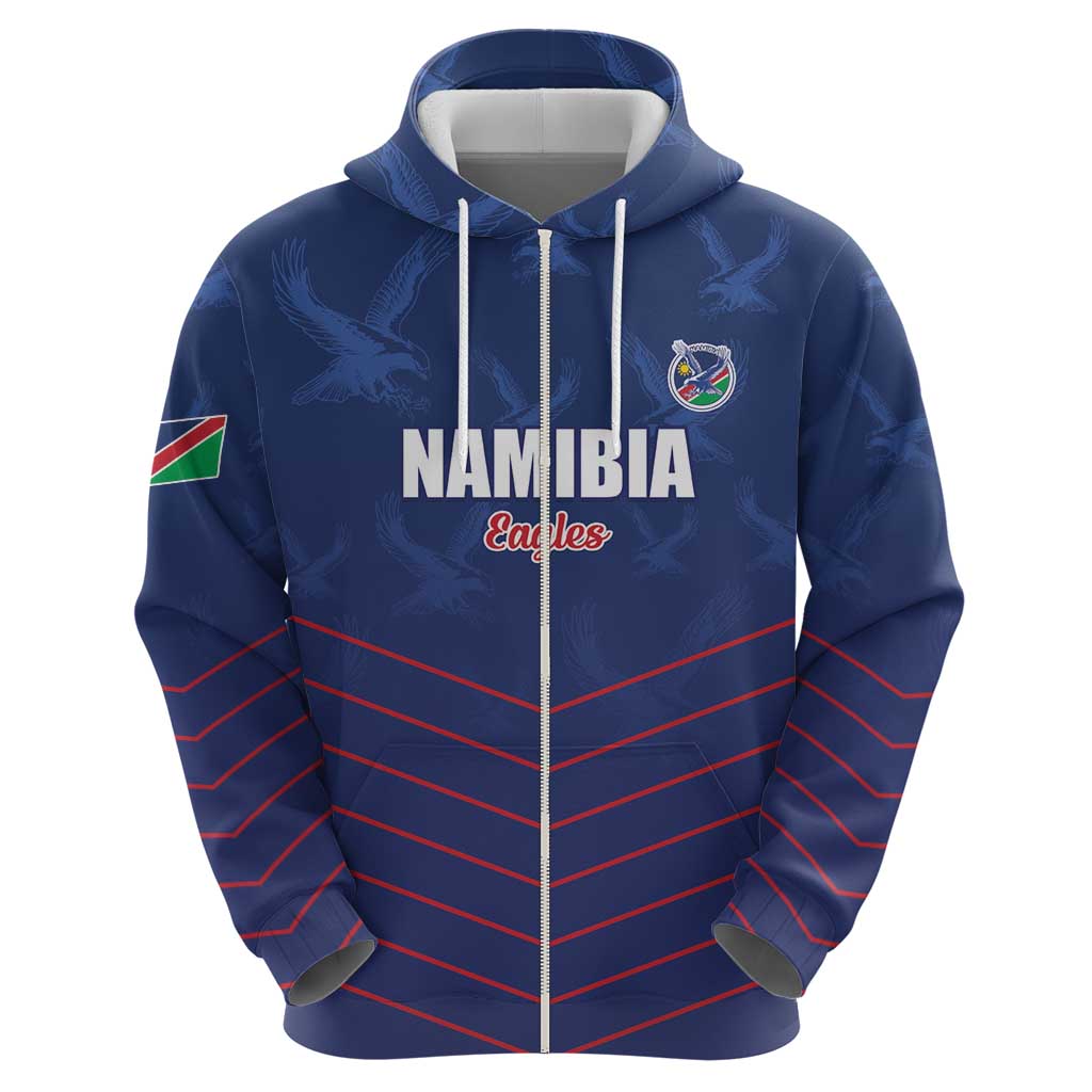 Custom Namibia Cricket Hoodie Go Eagles Go LT15