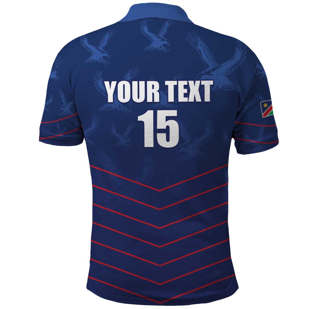 Custom Namibia Cricket Polo Shirt Go Eagles Go LT15