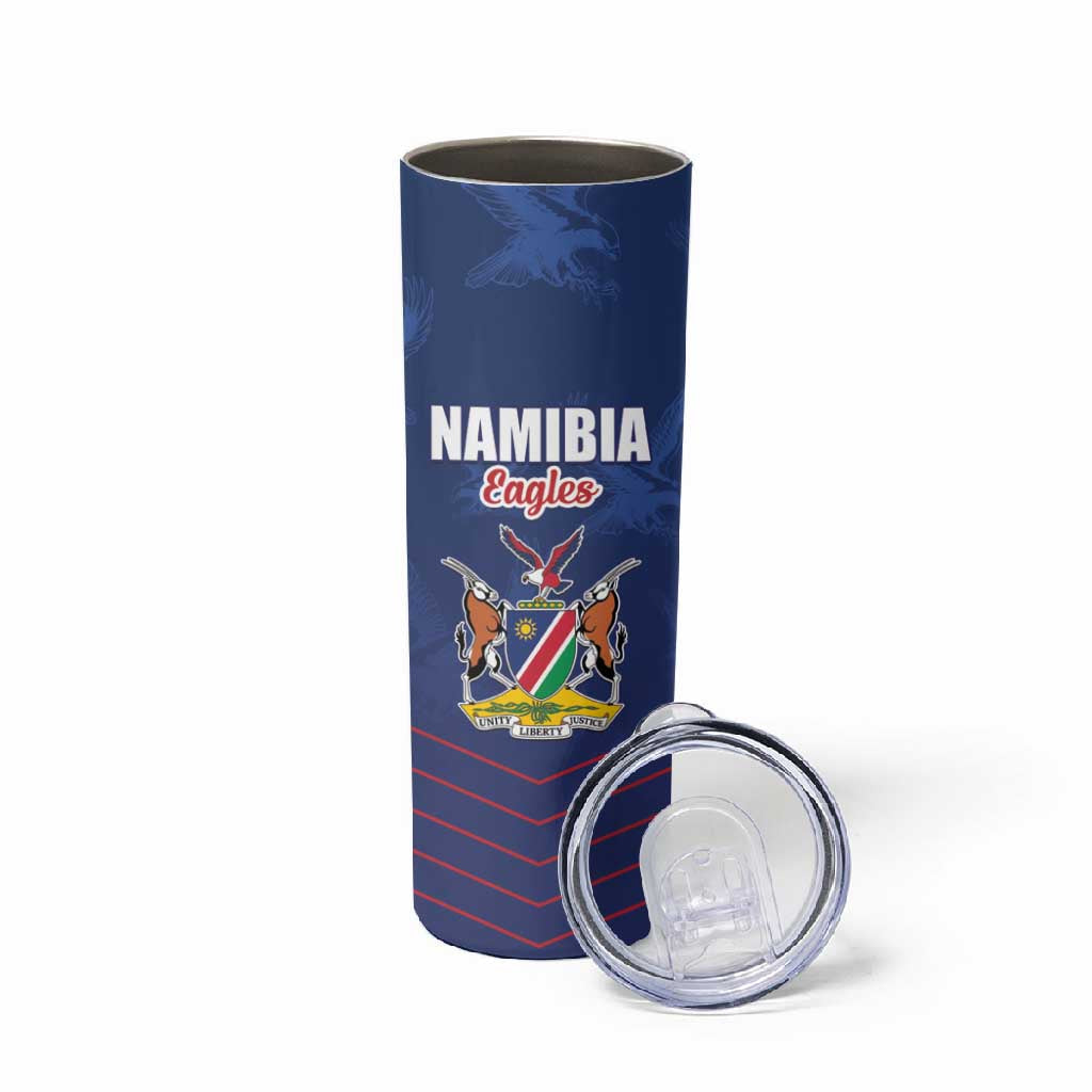 Custom Namibia Cricket Skinny Tumbler Go Champions LT15