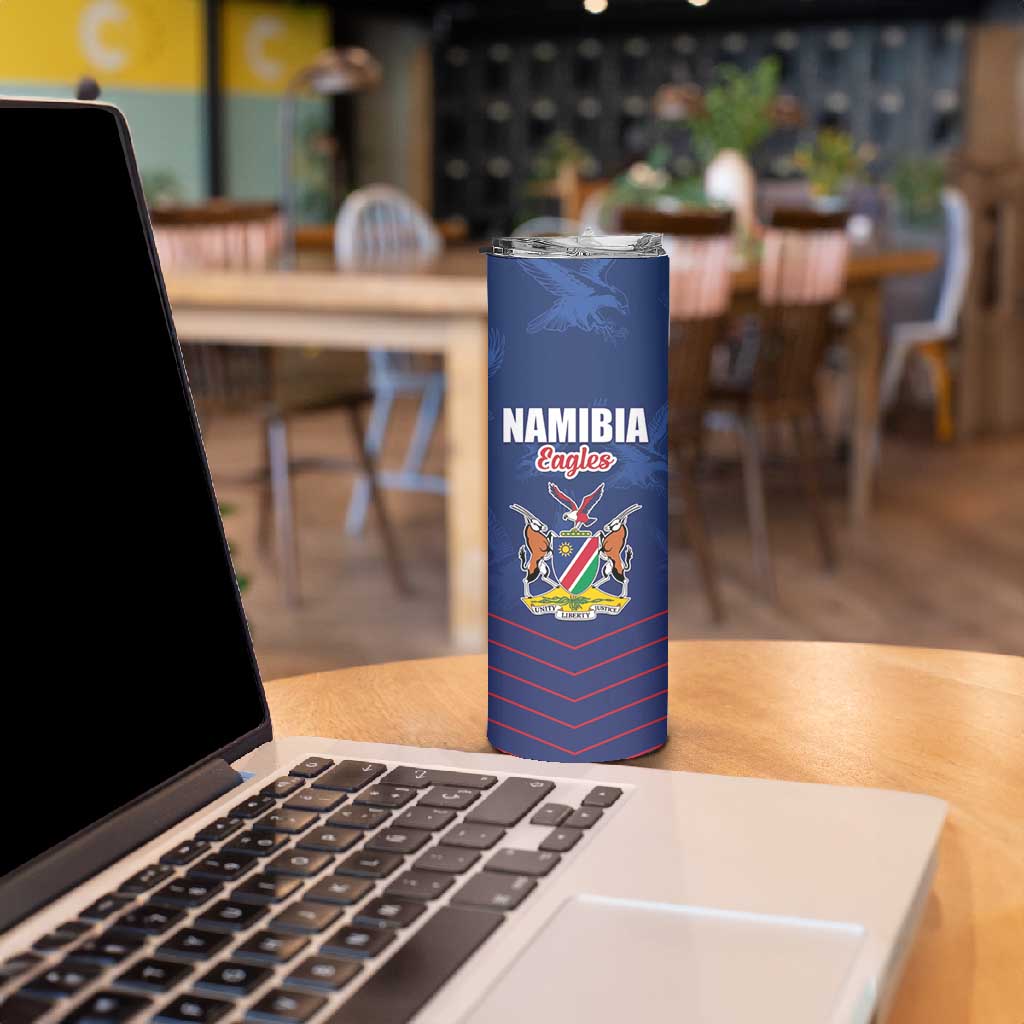 Custom Namibia Cricket Skinny Tumbler Go Champions LT15