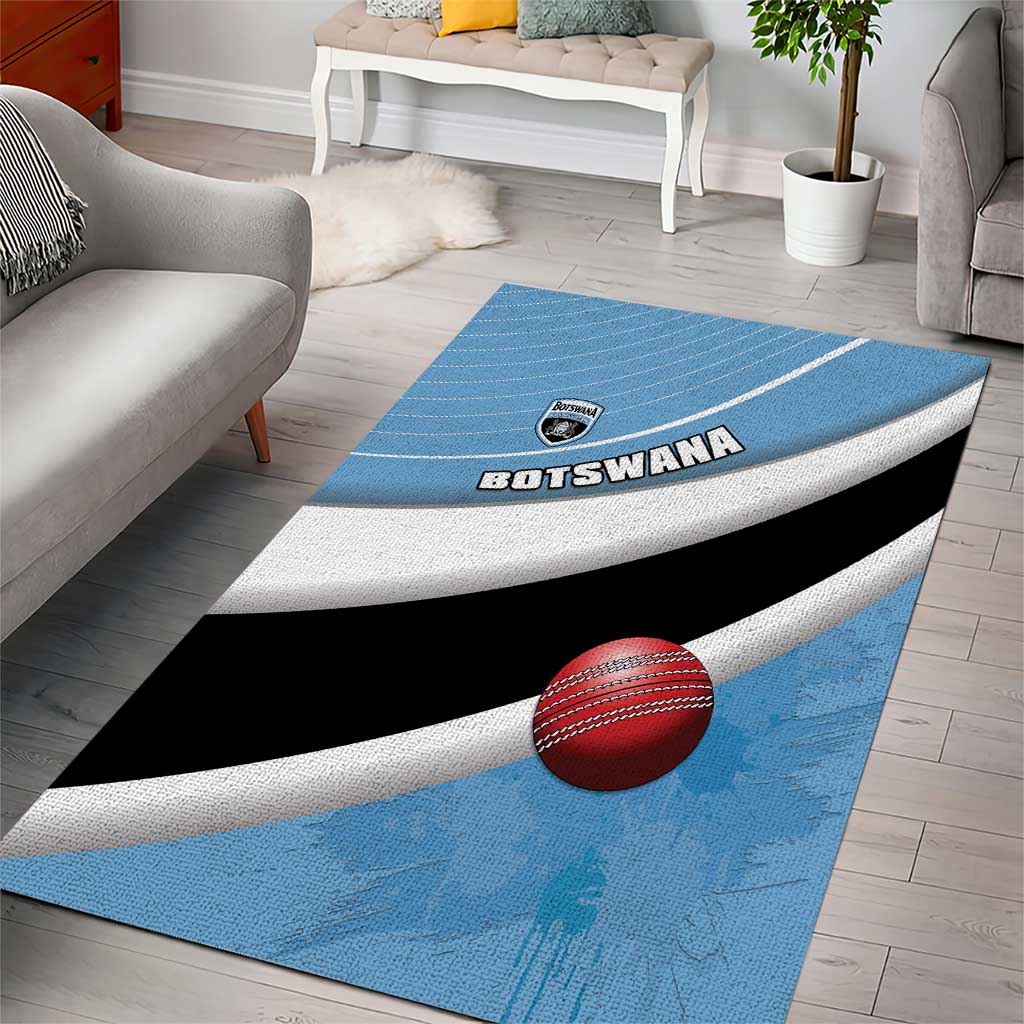Botswana Cricket Area Rug Go Champions Baggy Blues LT15