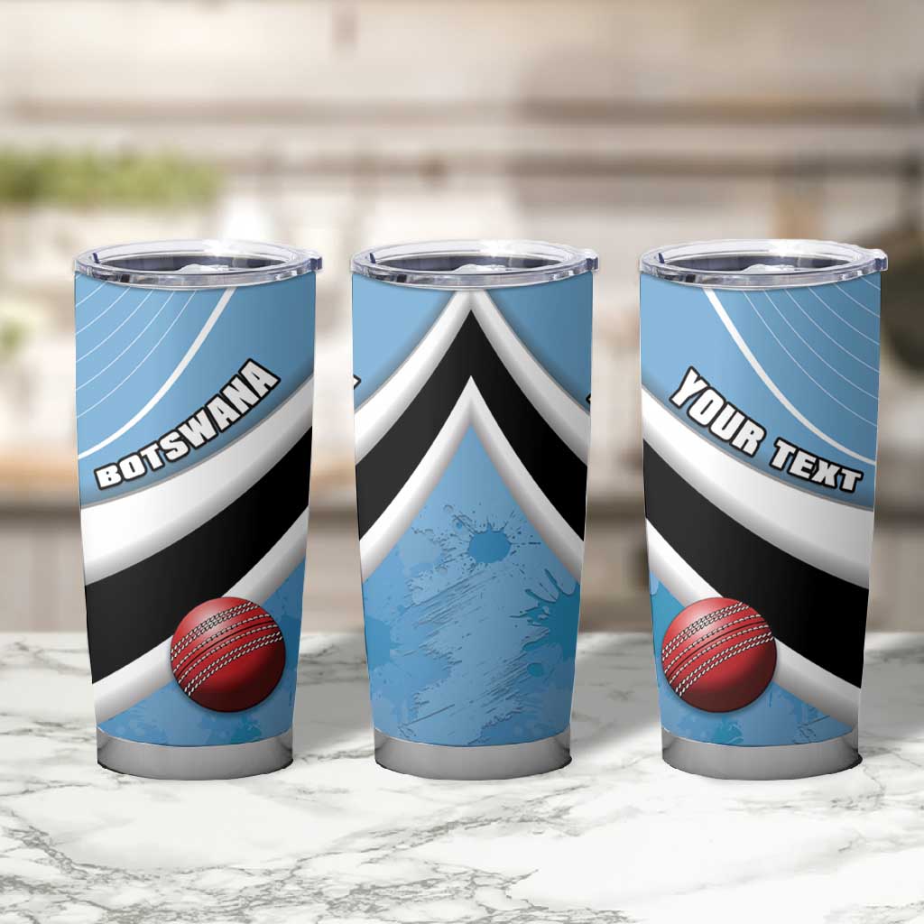 Custom Botswana Cricket Tumbler Cup Go Champions Baggy Blues LT15