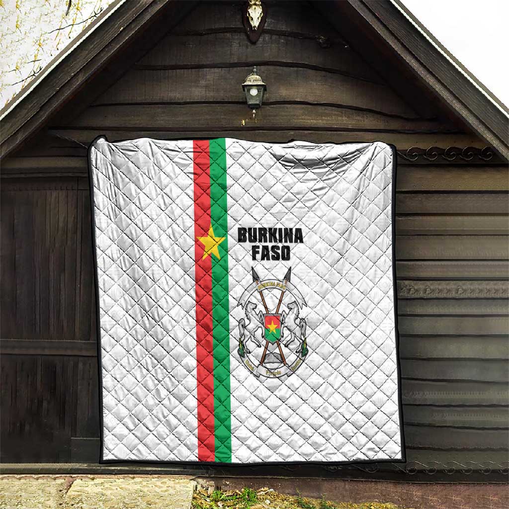 Burkina Faso Quilt Striped White - Bogolan Pattern LT15