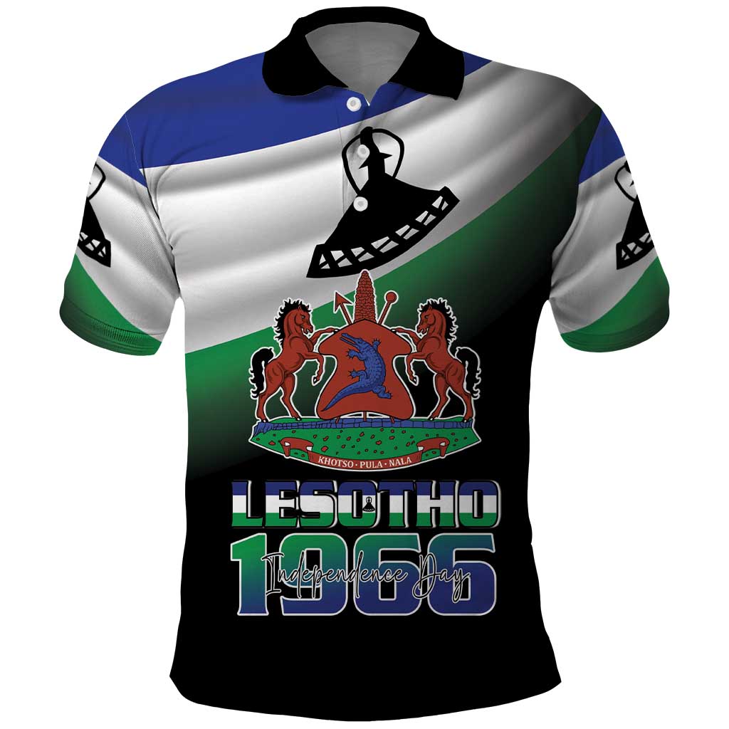 Lesotho 1966 Polo Shirt Happy Independence Day LT15